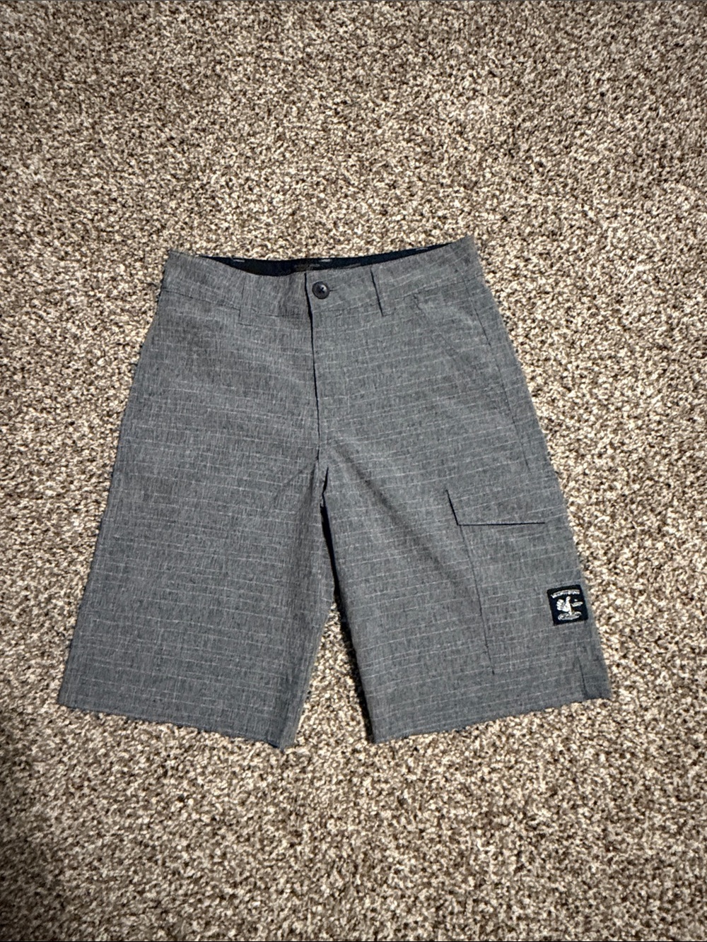 Vans Gray Kids Cargo-Style Shorts